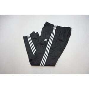 Adidas Track Pants Windbreaker Clima365 Lined Striped W/Pockets Mens Large